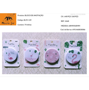 LEMBRETE DE PAPELC/32 PÇS AUTO-ADESIVO. REF:95-139