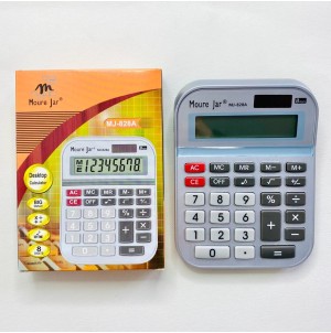 MJ828A CALCULADORA ELETRONICA, MEDIA -PILHAS-AAA-8DIG----CX:150PÇS/MIN:75PÇS--1COR