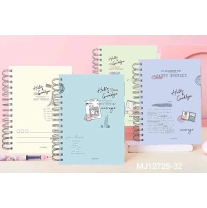 REF: MJ12725-32 CADERNO PAUTADO ---- CX:72PÇS / MIN:24PÇS/ MULT:24PÇS