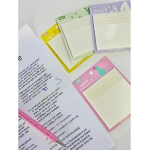 MJ-S9178 BX C/ 60 LEMBRETE DE PAPEL, AUTO-ADESIVO TRANSPARENTE
