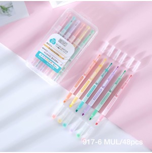 REF:917-6 MARCADOR DE TEXTO, COM PONTA DE FELTRO ---------- CX 192PÇS/MINIMO 48PÇS/MUL/48