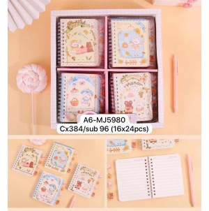 CADERNO. REF:A6-MJ5980. 24P/C