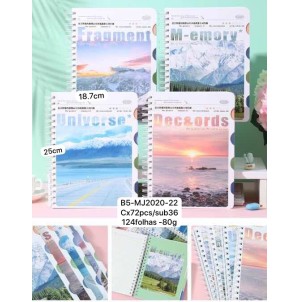 CADERNO. REF:B5-MJ2020-22