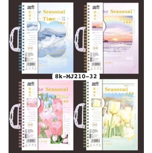 REF:8K-MJ-S210-32 CADERNO PARA DESENHO-------CX:40PÇS/MIN:20PÇS