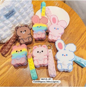 REF:MJ12-07 BX C/12 CHAVEIRO EMBORRACHADO.-CX:600PÇS/SUB:60PÇS-MUL/12PÇS