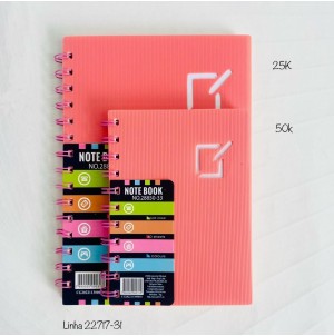 CADERNO. REF:MJ-A22717-31(25K) CX 160 PÇS SUB 80 PÇS MUL/20