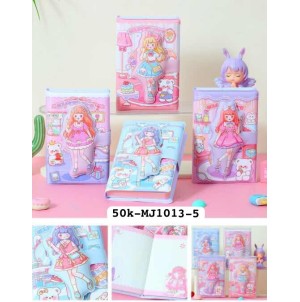 CADERNO. REF:50K-MJ1013-5----- CX: 96PÇS / MIN:24PÇS-MUL:8PÇS     