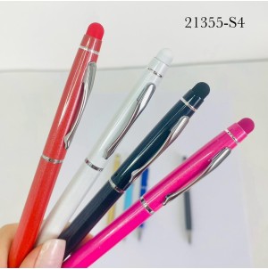 MJ-21355-S4CANETA ESFEROGRAFICA, RETRATIL, DE CORPO METALICO----CX:1000PÇS/MIN:50PÇS-CADA COR