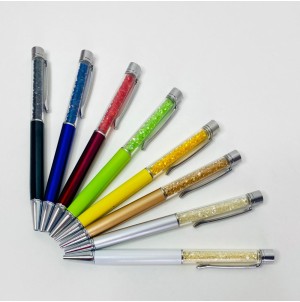 CANETA ESF RETRATIL CORPO METAL:MJ21924-1 C/25PÇS