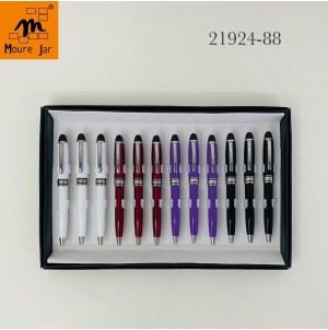 REF:MJ21924-88 BX C/12 CANETA ESFEROGRAFICA, RETRATIL, DE CORPO METALICO------CX:600PÇS/MIN:60PÇS-BOX12PÇS