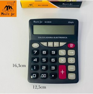 MJ3852B-2 CALCULADORA MESA 12 DIG -PILHAS