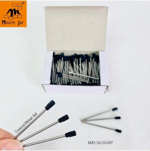 REF:MJ12-50. 200P/C PRETO CARGA COM PONTA, PARA CANETA ESFEROGRAFICA.