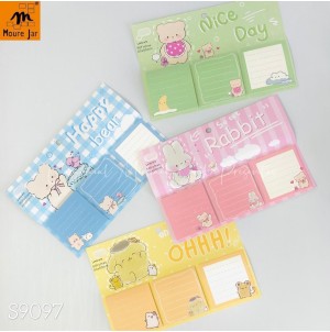 MJ-S9097 LEMBRETE DE PAPEL AUTO-ADESIVO CX 576 PÇS SUB 144 MUL/24