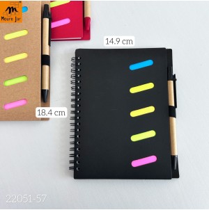 REF:MJ-W22051-57 CADERNO DE ANOTAÇÃO -------------- CX 192PÇS/MIN:48PÇS/MUL:12PÇS