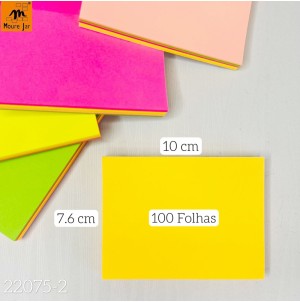 LEMBRETE DE PAPEL AUTO-ADESIVOC/12. REF 22075-2 CX 480PÇS SUB 120PÇS MUL12