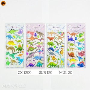 MJ 2479-11C ARTELA ADESIVA COM DESENHOS-CX:1200PÇS/SUB:120PÇS-MUL/20PÇS