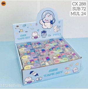  FITA ADESIVA  MJ-J24613-51 CX 288PÇS SUB 72PÇS MUL/24