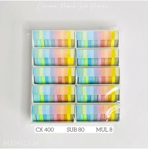  FITA ADESIVA MJ-J24613-34. CX 400PÇS SUB 80 PÇS MUL/08