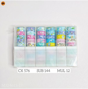 FITAADESIVA   C/12PÇ   JG/6PÇS  : MJ-24613-17 CX 576PÇS SUB 144PÇS MUL/12