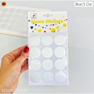  ETIQUETA ADESIVA, DE PAPEL:MJ-21843-1 A30 CX1200PÇS SUB 120PÇS MUL/12