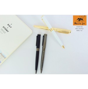 MJ21924-58CANETA ESF  RETRATIL CORPO METAL --------CX:600PÇS/MIN:60PÇS-BOX:12PÇS