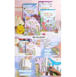 CADERNO. REF: 8K-MJ3201. -------72PÇS/ MIN:36PÇS -MUL/18PÇS-4 TAMPA