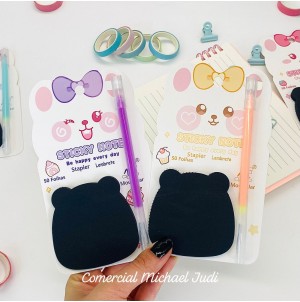 REF: MJ12-002 LEMBRETE DE PAPEL, AUTO-ADESIVO CX400PÇS SUB100PÇS MUL/20