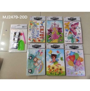 MJ2479-20/C/D CARTELA ADESIVA DE PAPEL PINTURA DIAMANTE -----CX:960PÇS/MIN:60PÇS-MUL:12PÇS