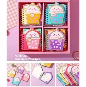 REF:MJ111-28 MINI CADERNO DE ANOTAÇÃO -------- CX:480PÇS/MIN:120PÇS/ MUL:20PÇS