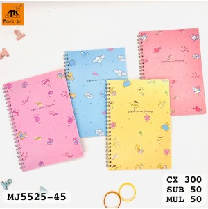 CADERNO. REF: A5-MJ5525-45. CX300 SUB 50 MUL/50