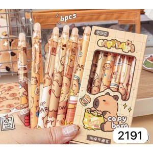 MJ2191 CANETA ESF, COM DUPLA FUNCAO, SENDO UM LADO COM APAGADOR CAPIVARA-----CX:300PÇS/MIN:90PÇS -MUL/18PÇS