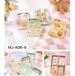  MJ-A06-9 BX C24 LEMBRETE DE PAPEL, AUTO-ADESIVO-(BOX)   --CX:384PÇS/MIN:96PÇS-MUL:24PÇS