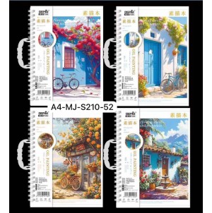 REF:A4-MJ-S210-52 CADERNO PARA DESENHO--------CX:96PÇS/MIN:48PÇS-MUL:24PÇS