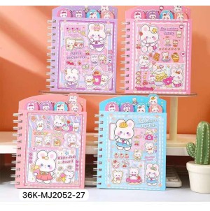 CADERNO. REF:36K-MJ2052-27-------CX:144PÇS/MIN:36PÇS-MUL:12PÇS