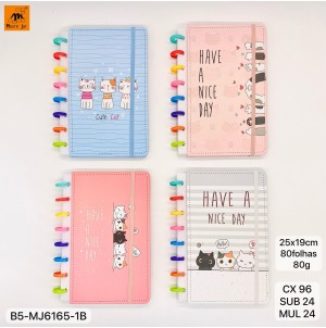 CADERNO. REF: B5-MJ-6165-1B------- CX:80PÇS/MIN:20PÇS/MUL:4PÇS