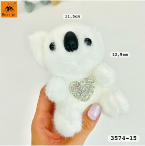  MJ-3574-15 CHAVEIRO DE METAL, COM PELUCIA ------CX:300PÇS/MIN:60PÇS-MUL:12PÇS