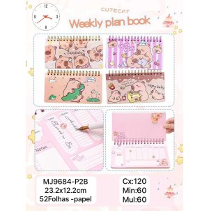 REF: MJ9684-P2B PLANER CAPIVARA ------------ CX:120PÇS /SUB:60PÇS-MUL:60PÇS