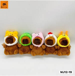 REF: MJ12-19 CHAVEIRO DE PLASTICO, COM PELUCIA CAPIVARA ------------ CX:300PÇS/MIN:60 PÇS -MUL/12 PÇS
