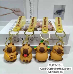 REF:MJ-12-14C CHAVEIRO EMBORRACHADO  CAPIVARA ---------------- CX:600PÇS/MIN:60PÇS-MUL: 12PÇS 