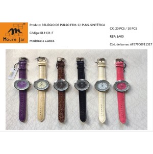 RELOGIO DE PULSO CX  DE METAL PULSEIRA REF.1131